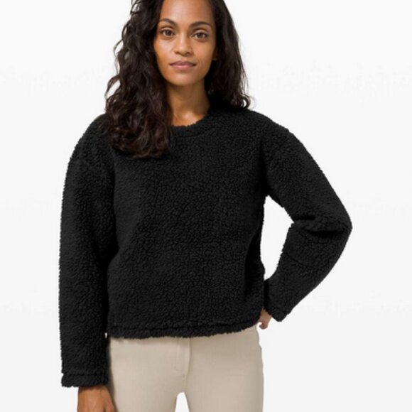 lululemon athletica Tops - Lululemon Wool Whenever Crew Size 4 Black